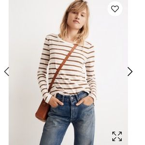 Whisper Cotton Long-Sleeve Crewneck Tee